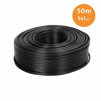5 Aderige Kabel 5x1mm2 | Per 50 Meter