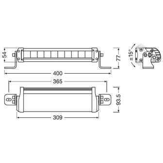 Osram LED Lightbar FX250-SP 31CM