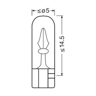 Osram Gloeilamp 24V Original Line W2x4.6d 10 Stuks