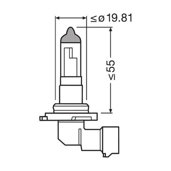 Osram Halogeenlamp H10 Original Line 12V 42W PY20d