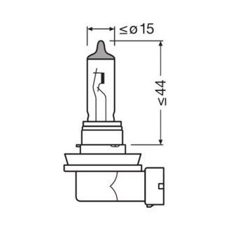 Osram H11 Halogeenlamp 12V 55W PGJ19-2 Night Breaker Laser