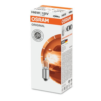 Osram H6W Halogeenlamp BAX9s 12V Original Line 10 Stuks