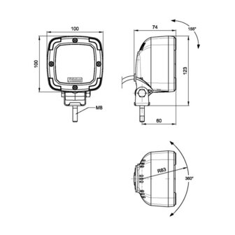 Fristom FT-036 LED Werklamp ADR 1800LM 12-36V