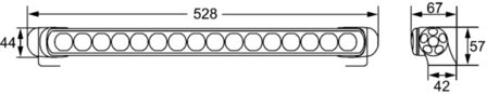 Hella Verstr led 12/24V 470mm ref 25 | 1FJ 958 130-111