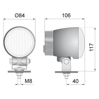 LED mistlamp 9W