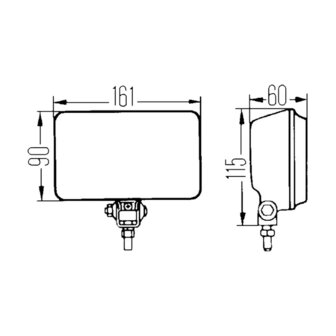 Hella Comet 450 Mistlamp Zwart | 1NB 005 860-331