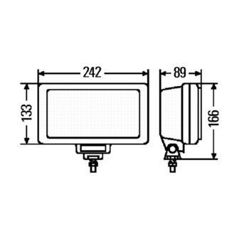 Hella Jumbo 220 Mistlamp Zwart | 1NE 006 300-051