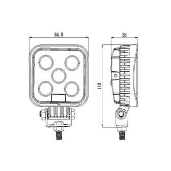 15W mini LED werklamp breedstraler