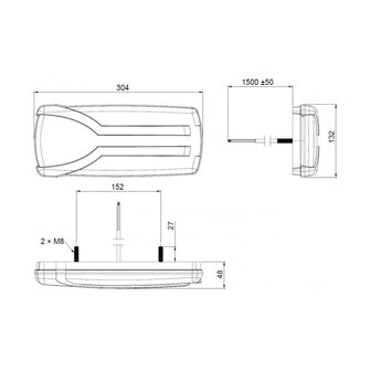 Horpol LED Achterlicht Links Carmen LZD 2300