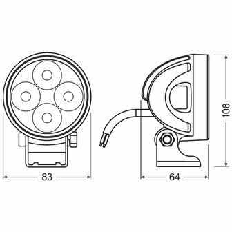 Osram LED Verstraler Rond VX80-WD