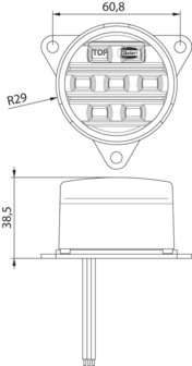 LED Achteruitrijlamp 9-33V