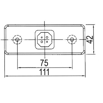 LED Achtermarkering 24V