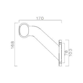 Asp&ouml;ck Markeringslamp Superpoint II 12V Gloeilamp Schuin | Links