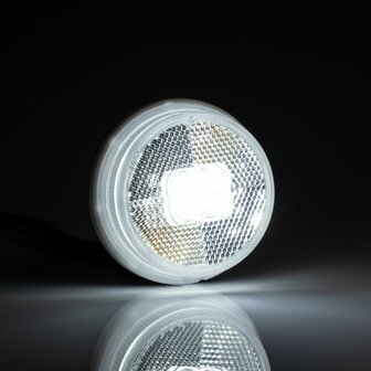 Fristom LED Markeringslamp Rond Wit + 0,5m Kabel