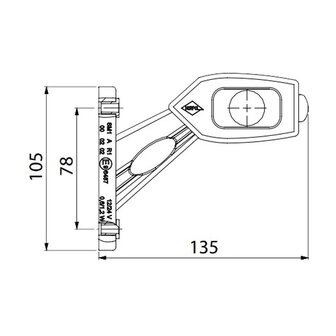 Horpol LED Pendellamp 3-Functies Schuin Kort Rechts