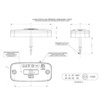 Horpol LED Voormarkering Wit Met Reflector LD 272