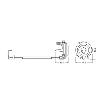 Osram H7 Ledriving Adapter Set 64210DA07