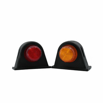 Set LED Breedtelampen 10-30V Oranje + Rood (Set)