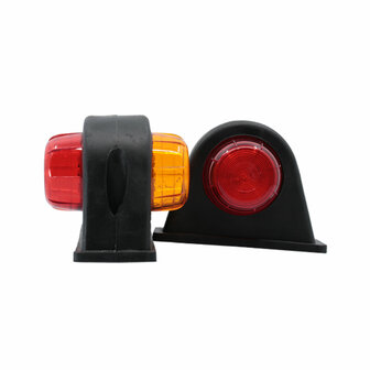 Set LED Breedtelampen 10-30V Oranje + Rood (Set)