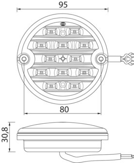 LED Achteruitrijlamp 9-33V