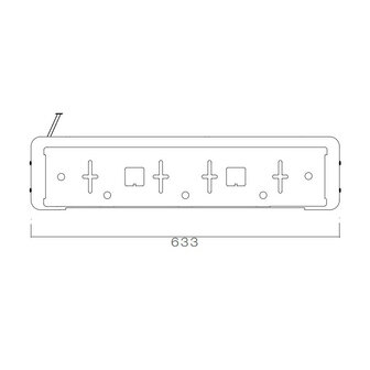 Asp&ouml;ck Kentekenplaathouder Incl. LED Verlichting Zijkant