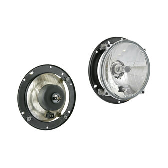 Koplamp H4 &Oslash;182x77 Inclusief 12V Lampjes en Bevestigingsplaat