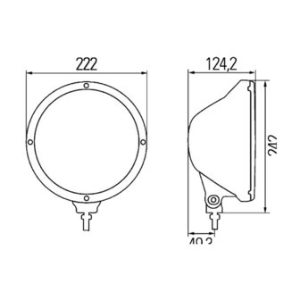 Hella Rallye 3003 Halogeen Verstraler Helder + LED RING | 1F8 009 797-451