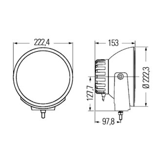 Hella Luminator Xenon Verstraler 24V | 1F8 007 560-731