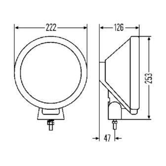 Hella Rallye 3000 Halogeen Verstraler Blauw Met Stadslicht | 1F8 006 800-221