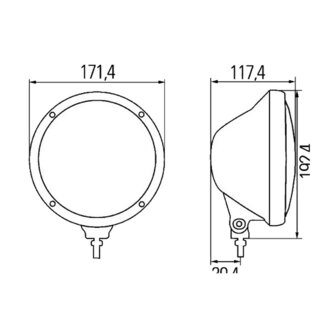 Hella Rallye 3003 Compact Halogeen Verstraler Chroom Helder | 1F3 010 119-111