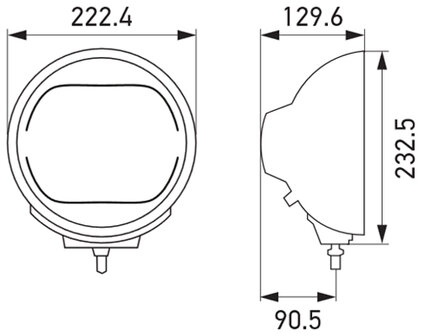 Hella Luminator Full-LED Verstraler Zwart | 1F8 016 560-001