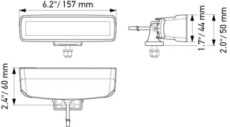 Hella LED Mini Lightbar 6.2&quot; Verstraler | 1FB 358 176-211