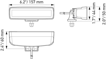 Hella LED Mini Lightbar 6.2&quot; Breed | 1FB 358 176-201