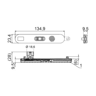 Hella LED Zijmarkering Oranje 24V | 2PS 009 226-031