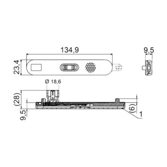 Hella LED Zijmarkering Oranje 24V | 2PS 009 226-011