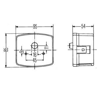 Achterl  88x89mm 12V rechts 2SD 002 776-241