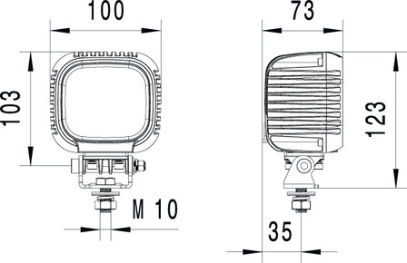 Hella S3000 LED Werklamp 3000LM 12-48V Verstraler | 1GA 357 109-012