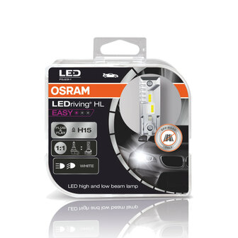 Osram H15 HL Easy LED Koplamp Set 16W PGJ23t-1 12V