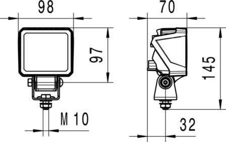 Hella Werklamp Eco 18 led 9-33V 500mm verr | 1GA 996 479-011