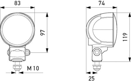 Hella Werklamp M70 compact led Gen 3.2 | 1G0 996 576-611