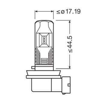 Osram H8/H11/H16 LED Mistlamp Set 12 volt