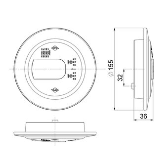 Horpol LED Achterlicht Rechts Chrome LUNA LZD 2449