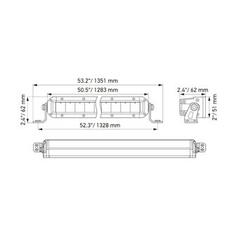 Hella Black Magic Slim LED Lightbar 50&quot; 127CM | 1GJ 358 197-331