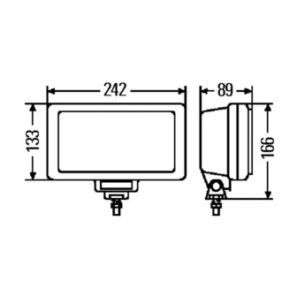 Hella Jumbo 220 Verstraler Zwart | 1FE 006 300-041