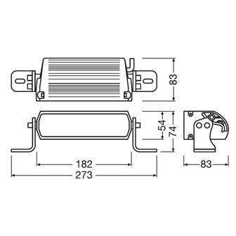 Osram LED Lightbar Verstraler FX125-SP GEN2 18cm