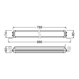 Osram LED Lightbar Combi VX750-CB DR SM 78cm
