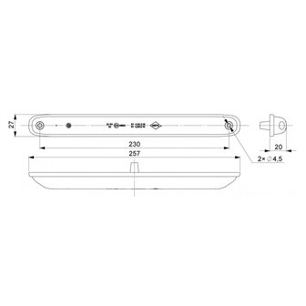 Horpol LED Achter- en Remlicht Slim Design LZD 2248