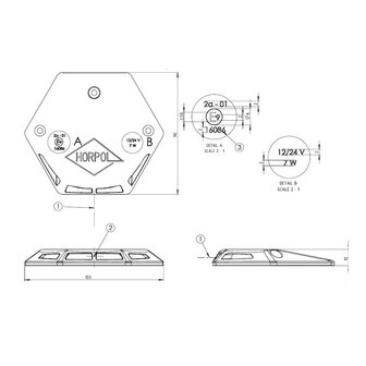 Horpol LED Laadklep Flitser Aluminium LDO 2135