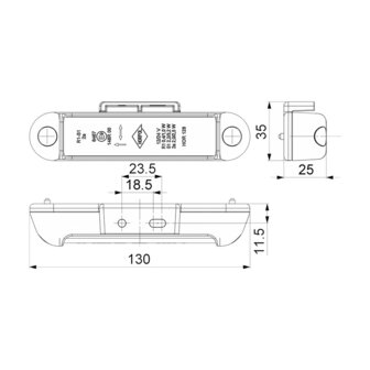 Horpol LED Achterlicht 3-Functies Compact LZD 2964