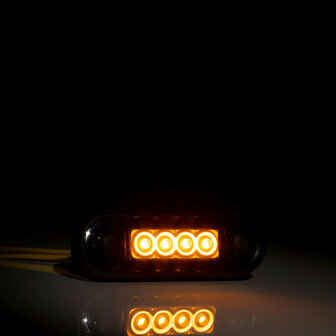 Fristom LED Markeringslamp Oranje Dark Look Kort FT-073